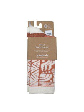 Patagonia Wool Crew Socks Large Quick-Wicking Merino Blend Breathable Cushioning